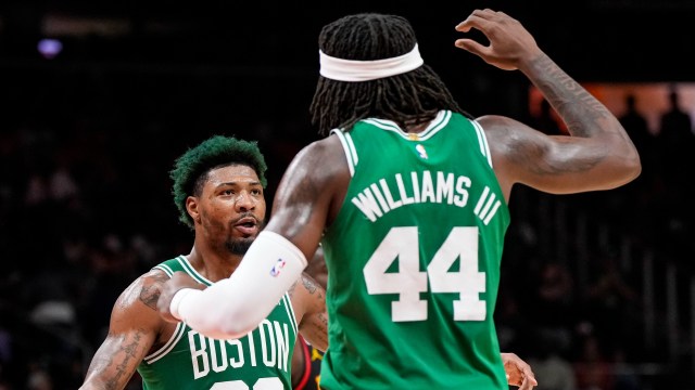 Boston Celtics guard Marcus Smart and center Robert Williams III