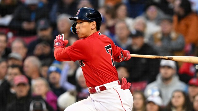 Boston Red Sox left fielder Masataka Yoshida