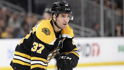 Boston Bruins center Patrice Bergeron