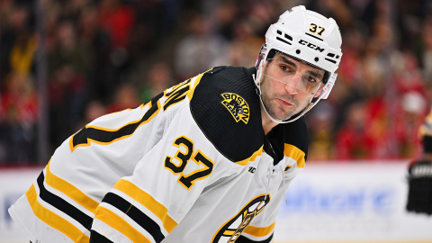 Boston Bruins forward Patrice Bergeron