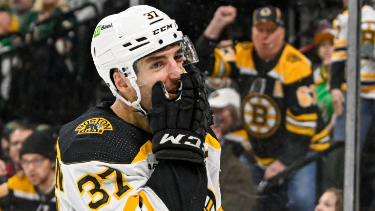 Boston Bruins forward Patrice Bergeron