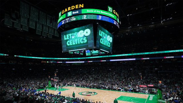 The Boston Celtics and Philadelphia 76ers at TD Garden