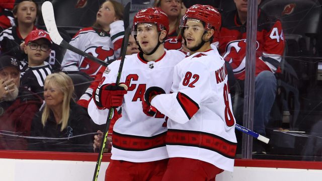 NHL: Stanley Cup Playoffs-Carolina Hurricanes at New Jersey Devils