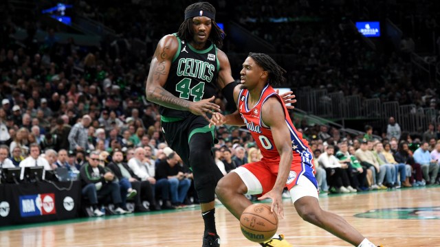 Boston Celtics center Robert Williams III, Philadelphia 76ers guard Tyrese Maxey