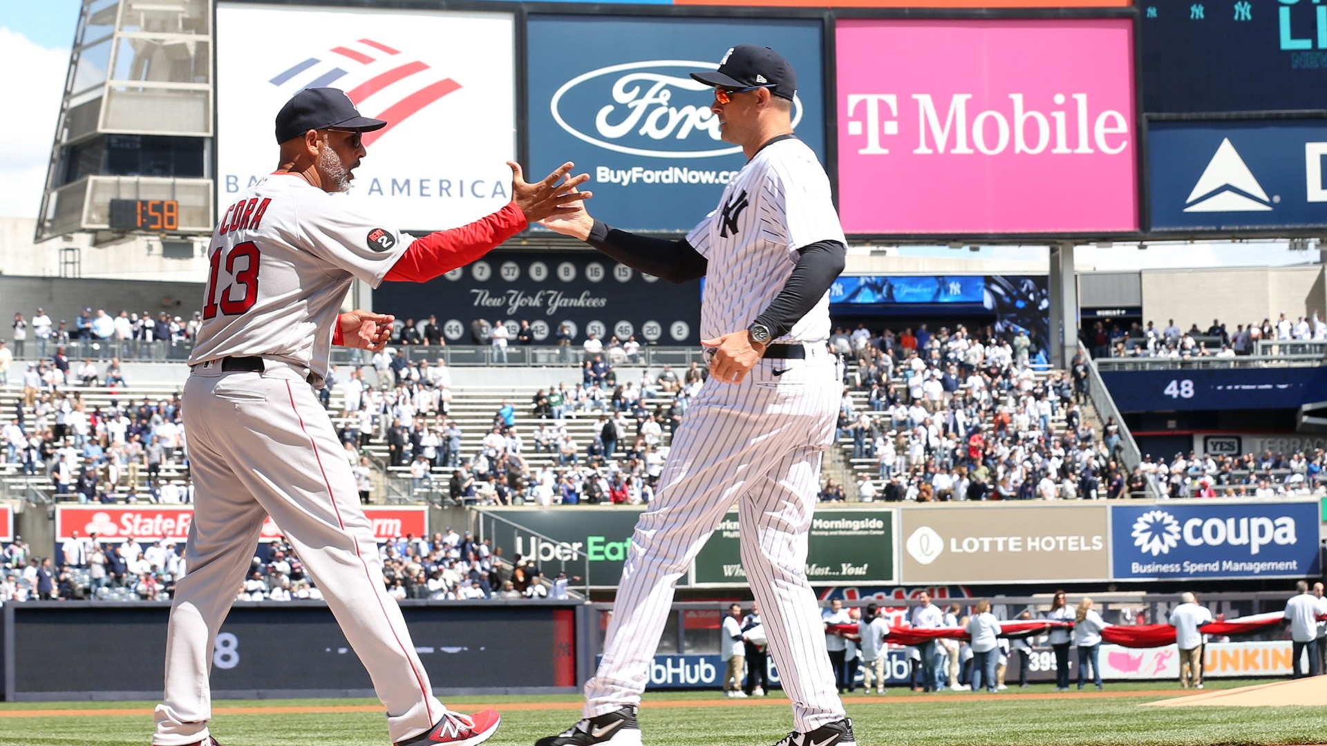 Alex Cora explains Red Sox strategy for pitching to Yankees' Aaron