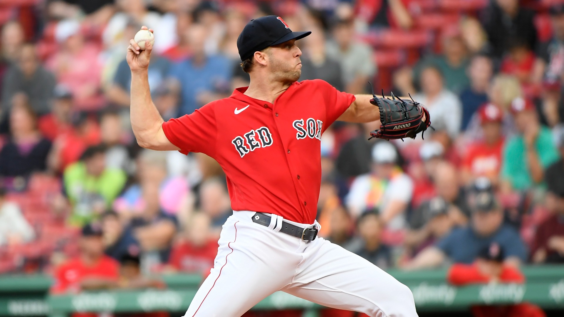 Boston Red Sox Pitcher Justin Garza delivers a pitch during a MLB