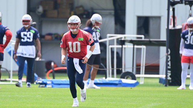 New England Patriots quarterback Mac Jones