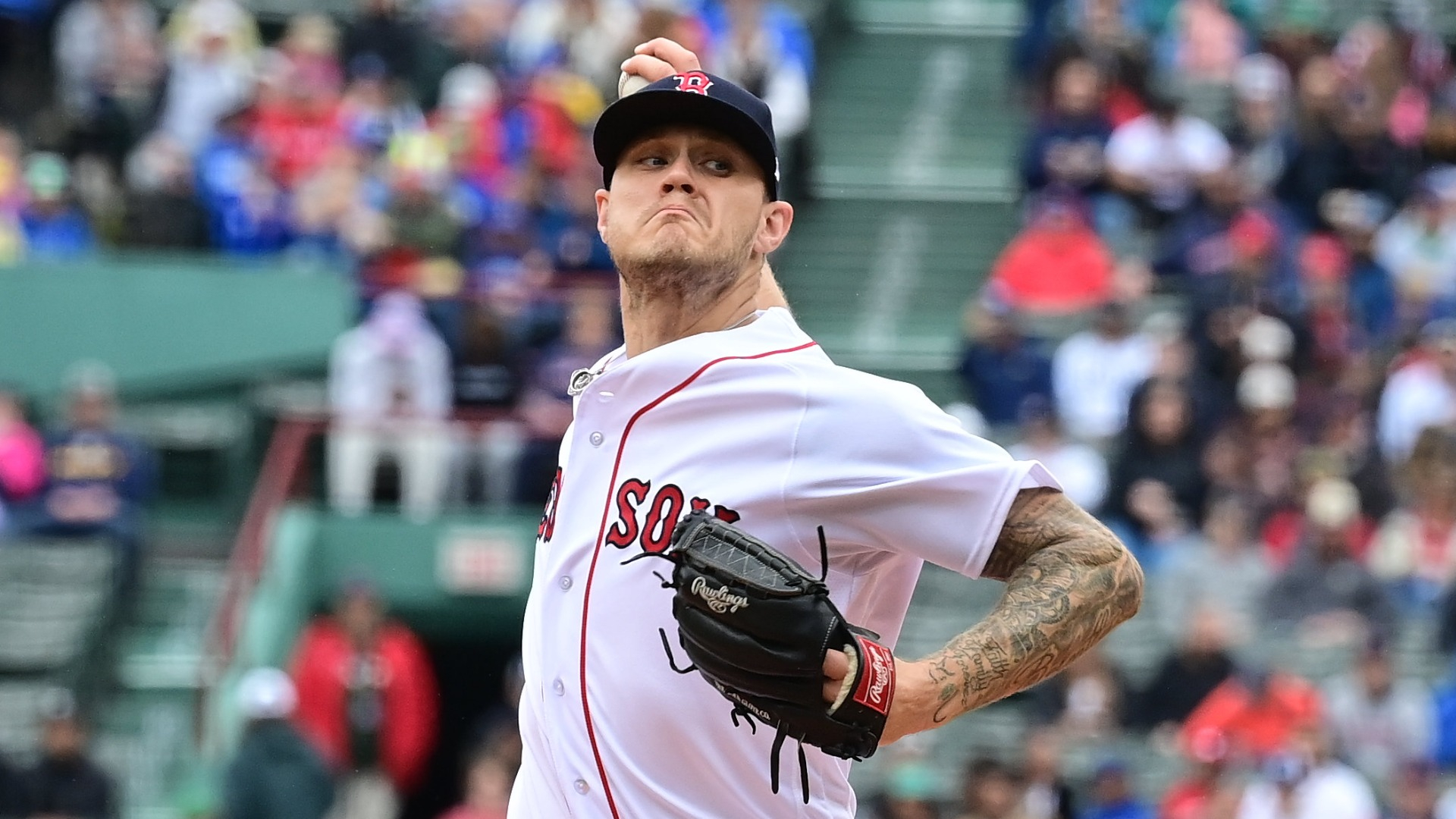 Red Sox pitcher Houck forced to leave game after taking line drive off face
