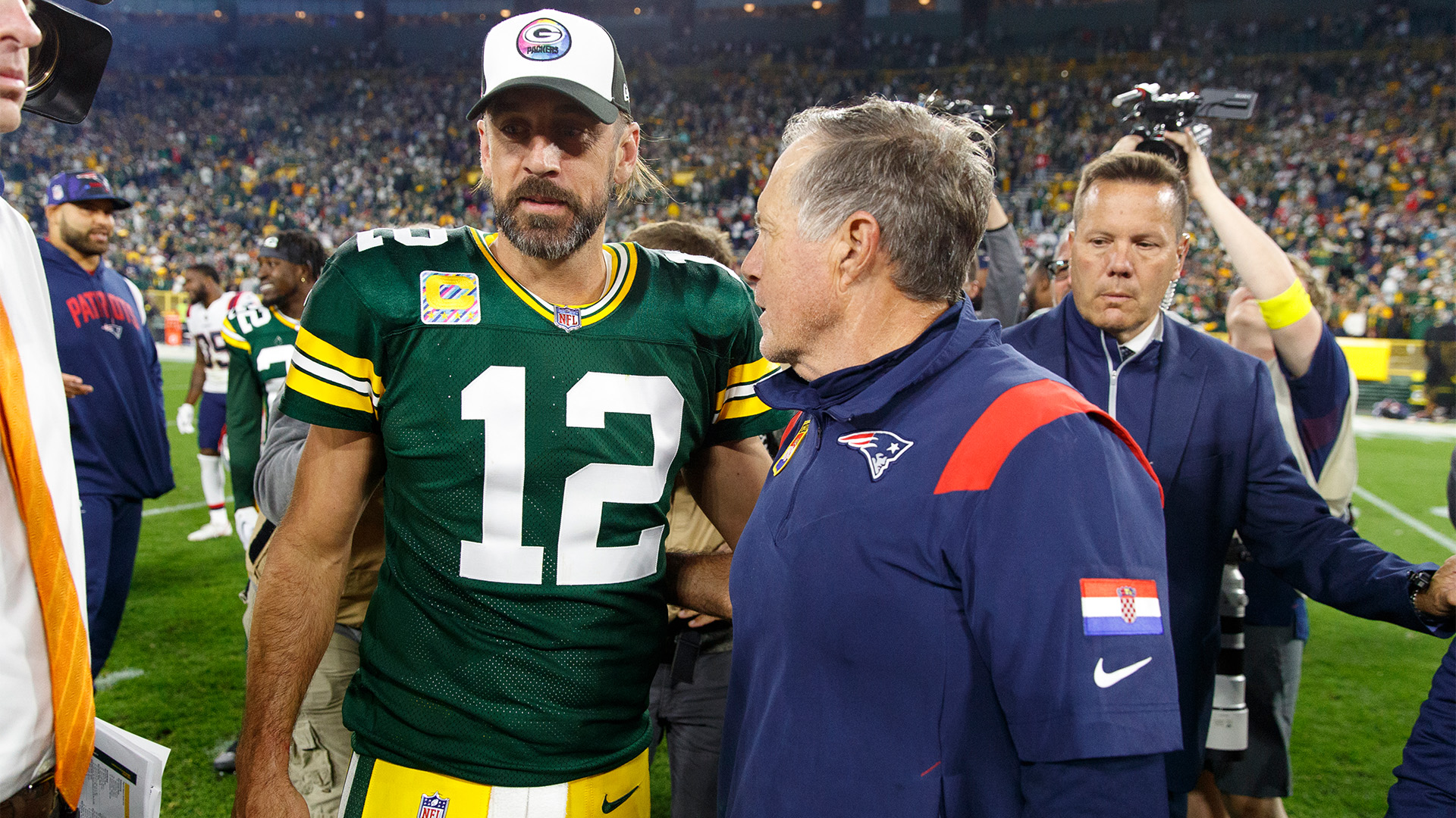 Monday Night Football. Aaron Rodgers. The Reds play Detroit Tigers.