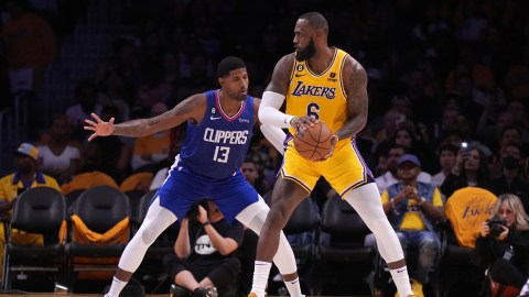 Los Angeles Lakers forward LeBron James, Los Angeles Clippers guard Paul George