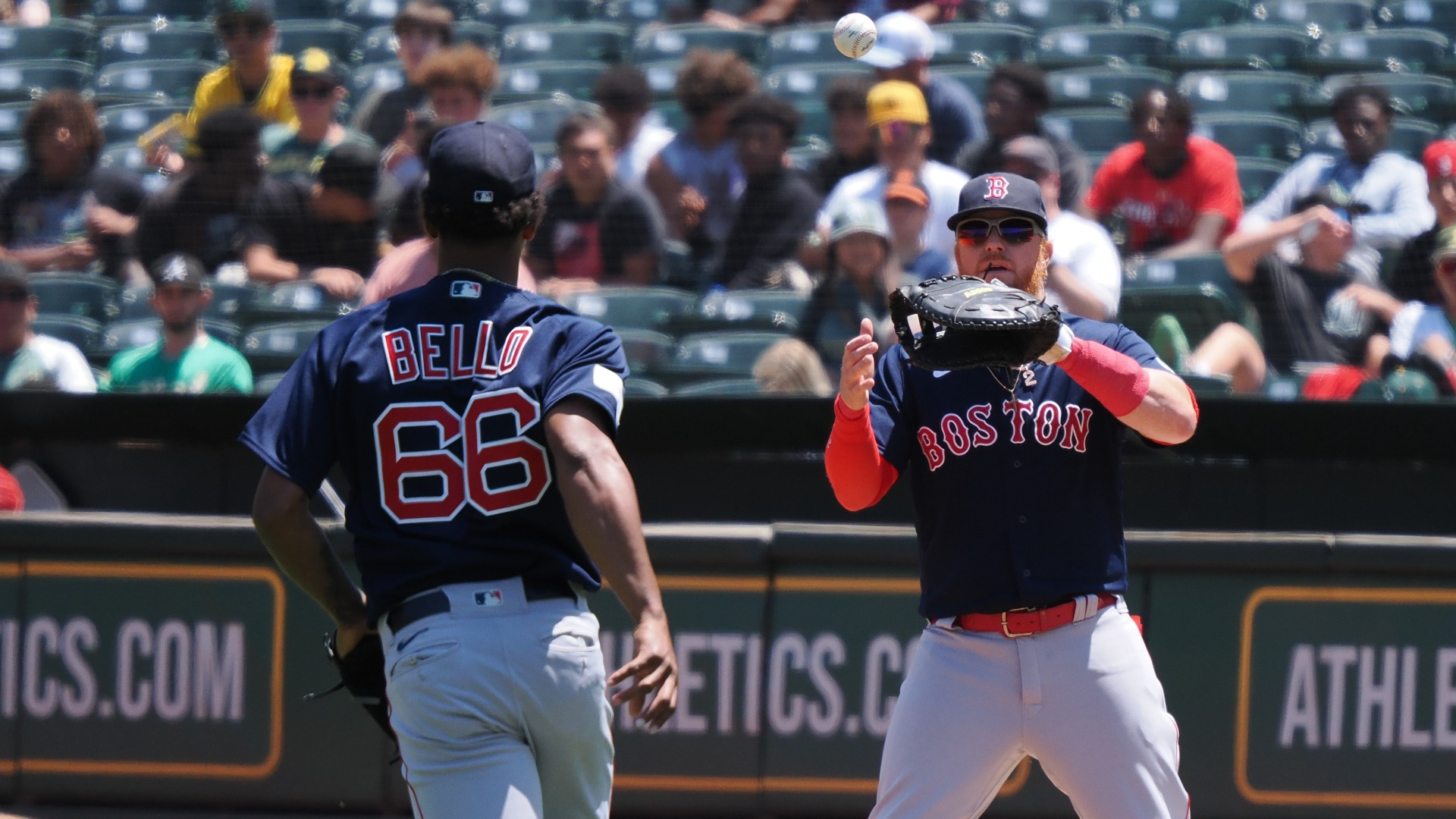 Bello gets first major league win as Red Sox beat Rangers