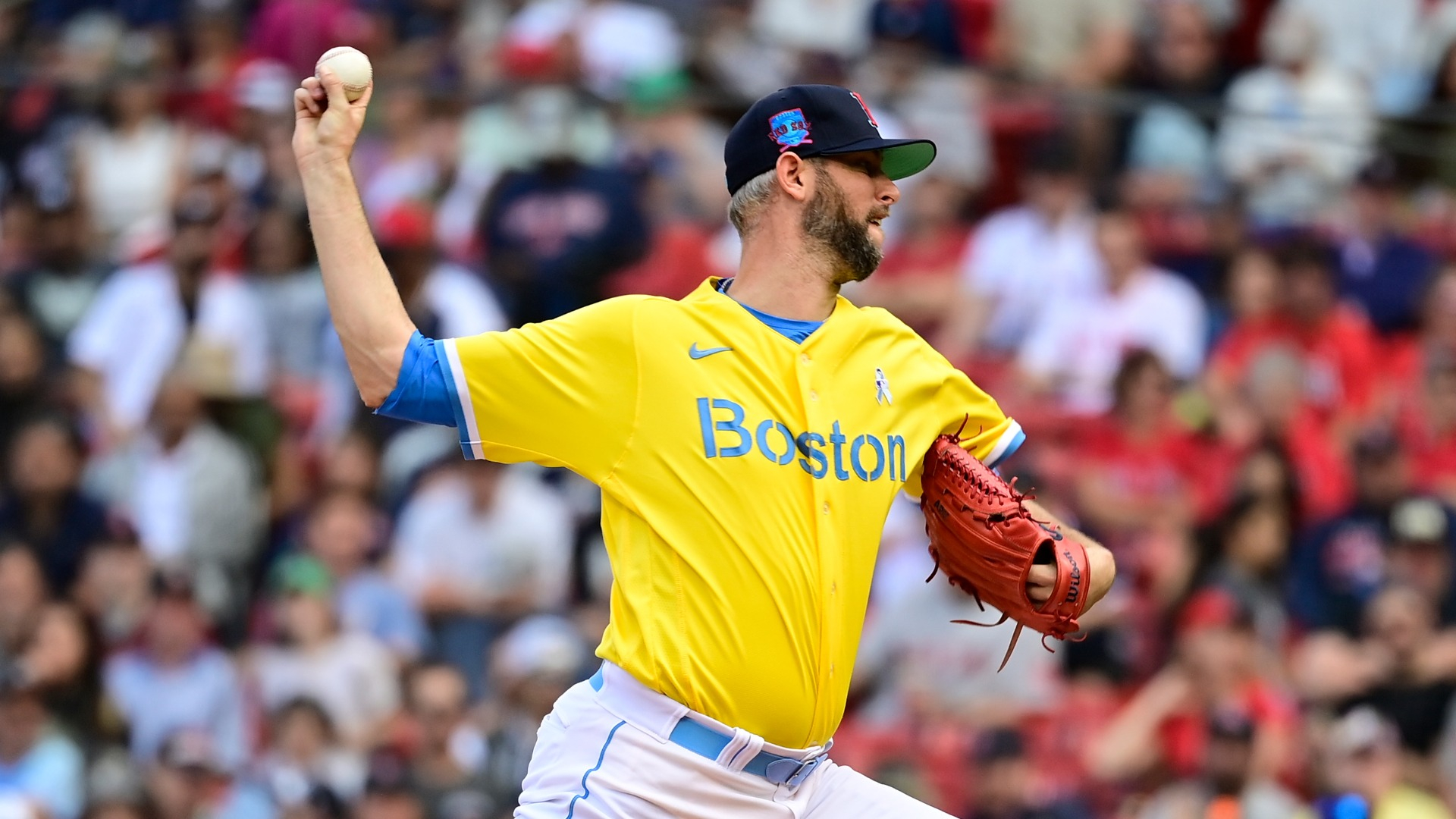 red sox blue and yellow jerseys