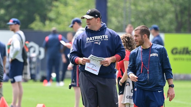 New England Patriots offensive assistant coach Joe Judge