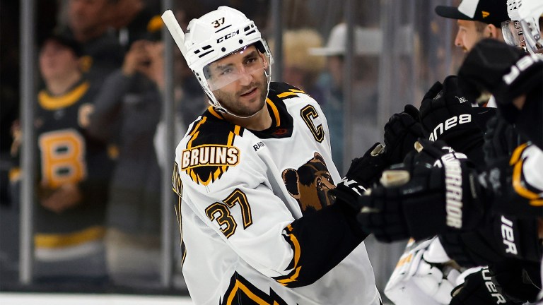 Boston Bruins forward Patrice Bergeron