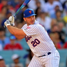 New York Mets first baseman Pete Alonso at the Home Run Derby