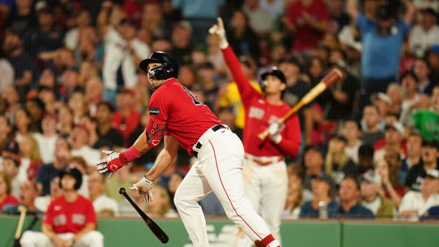 Boston Red Sox outfielder Adam Duvall