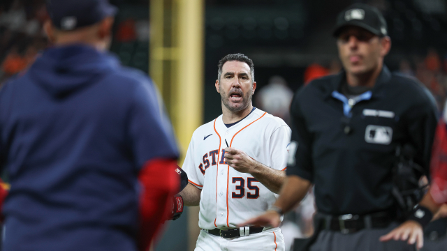 Boston Red Sox manager Alex Cora and Houston Astros pitcher Justin Verlander