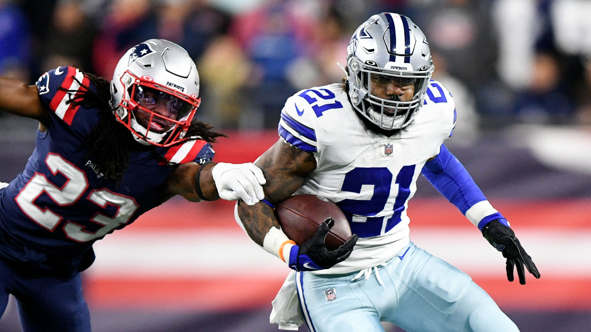 Patriots RB depth chart: How Ezekiel Elliott signing impacts Rhamondre  Stevenson in fantasy football