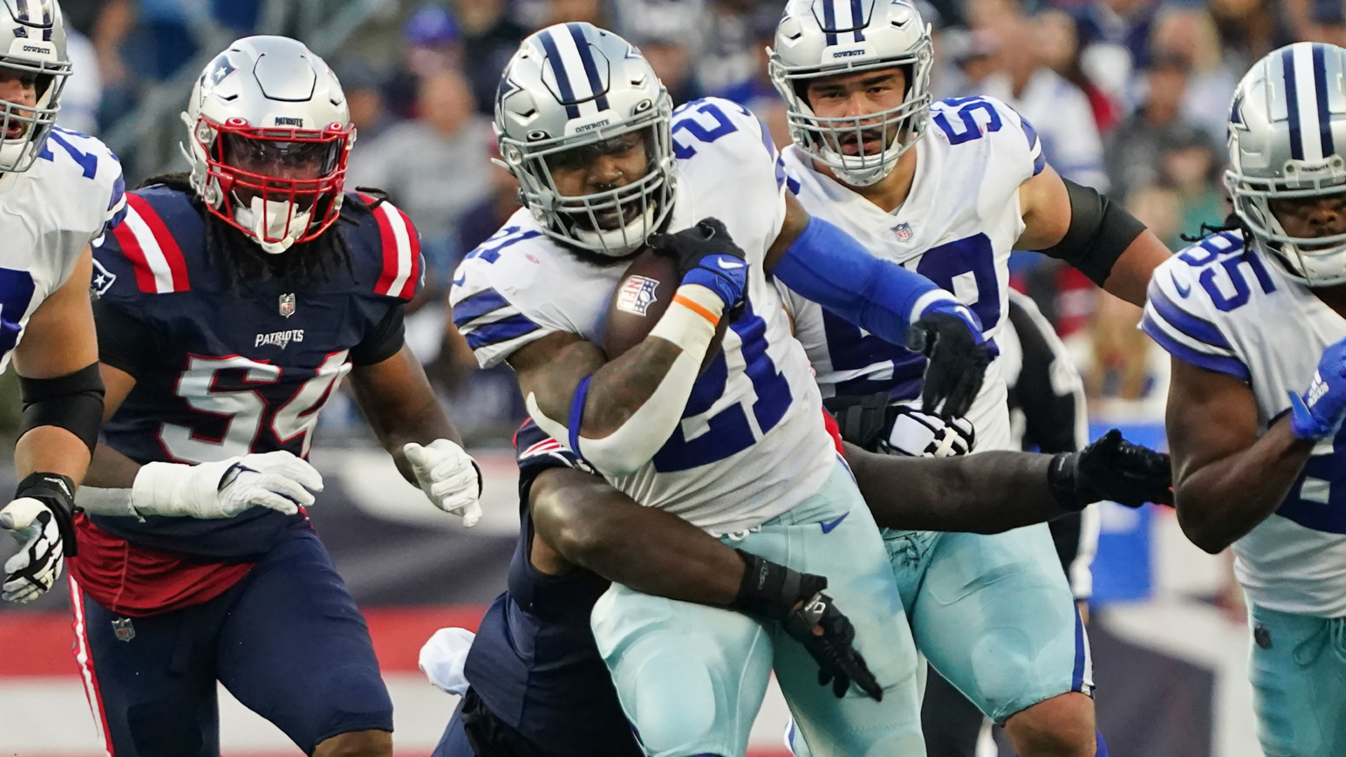 Ezekiel Elliott Signs With the New England Patriots: Fantasy Impact for  Rhamondre Stevenson and JuJu Smith-Schuster