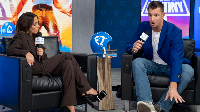 FanDuel host Kay Adams and former NFL tight end Rob Gronkowski