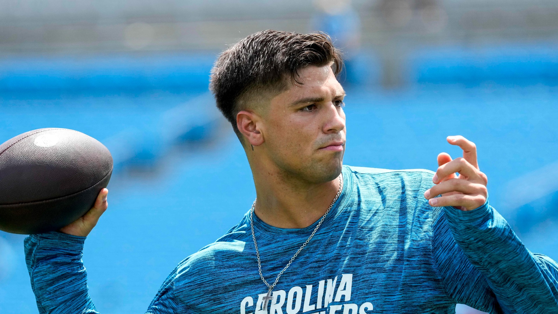 Carolina Panthers select quarterback Matt Corral with No. 94 pick