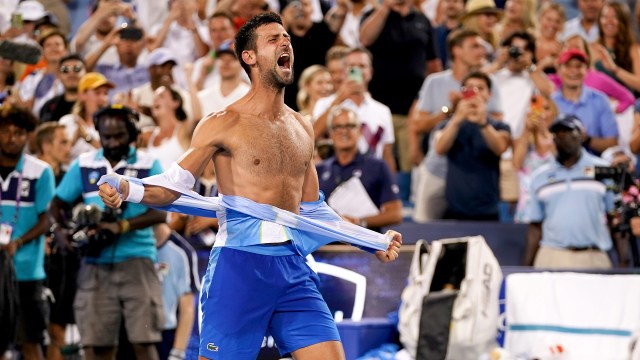 Novak Djokovic, of Serbia