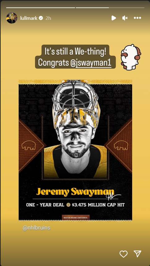 Check Out Bruins Goaltender Jeremy Swayman's Centennial Mask
