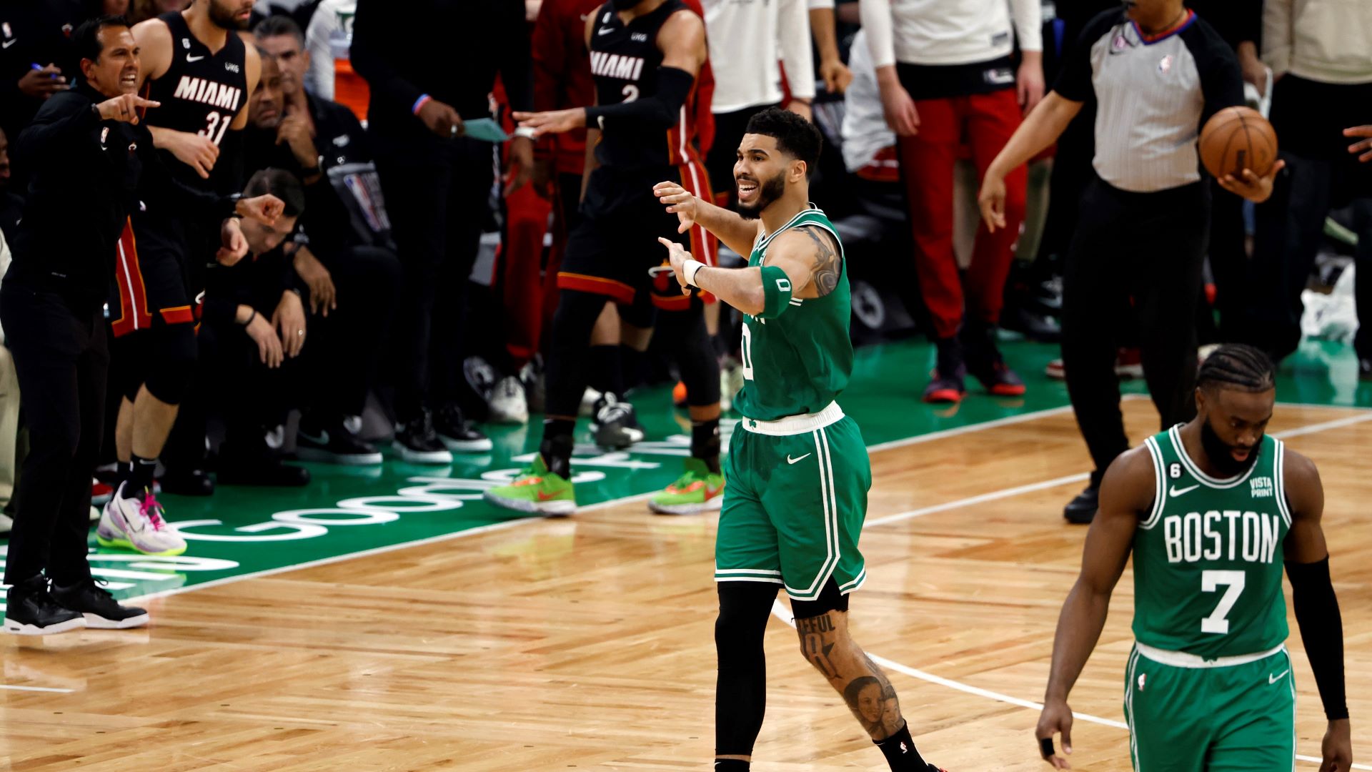 Jaylen Brown pitches Jayson Tatum's Tatum 1 sneakers after Celtics