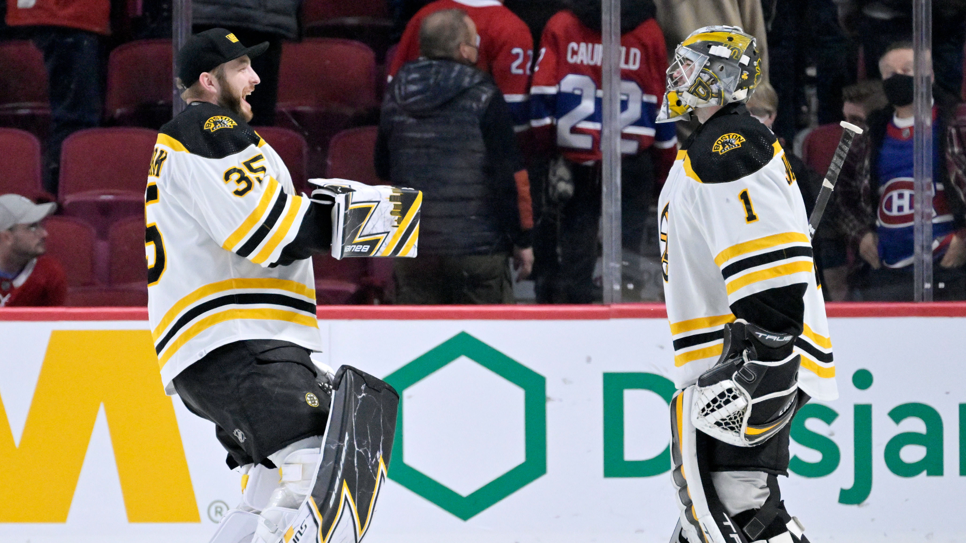 Jeremy Swayman's Game 7 reaction should get Bruins fans pumped