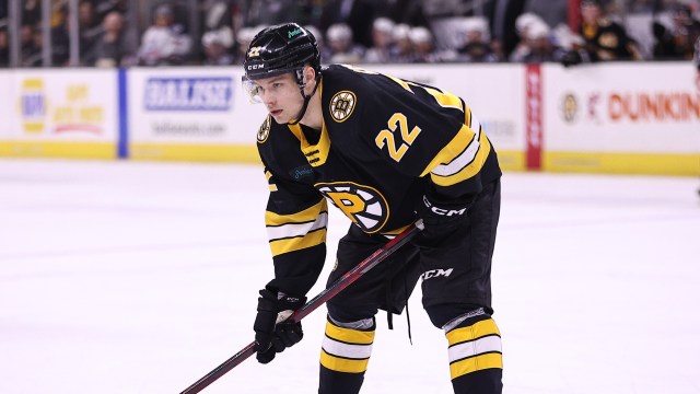 Boston Bruins forward Fabian Lysell with the Providence Bruins