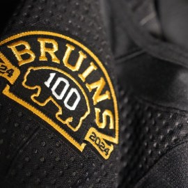 Boston Bruins centennial home jersey shoulder patch