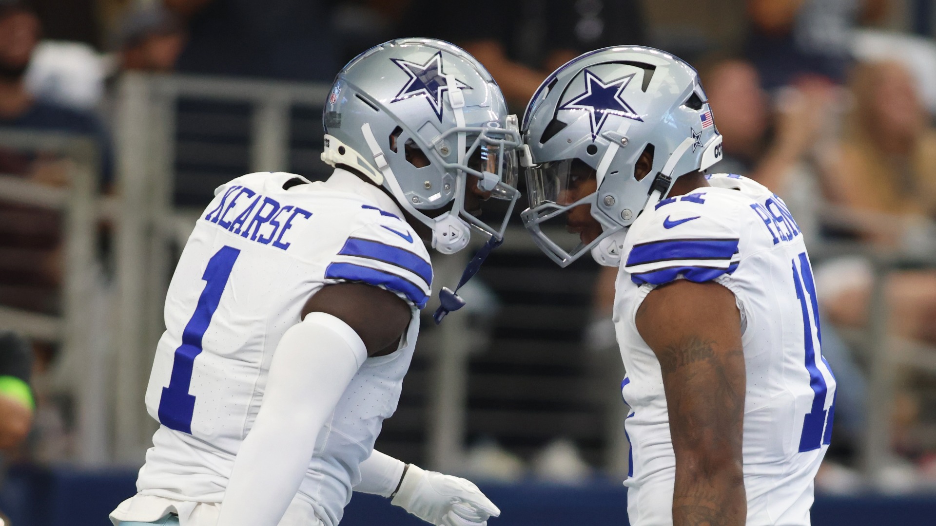 Jayron Kearse of the Dallas Cowboys is injured against the Chicago