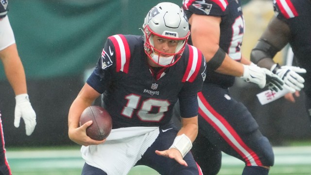 New England Patriots quarterback Mac Jones