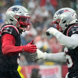 New England Patriots linebackers Matthew Judon and Josh Uche