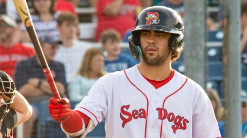 Boston Red Sox shortstop Marcelo Mayer at Double-A Portland