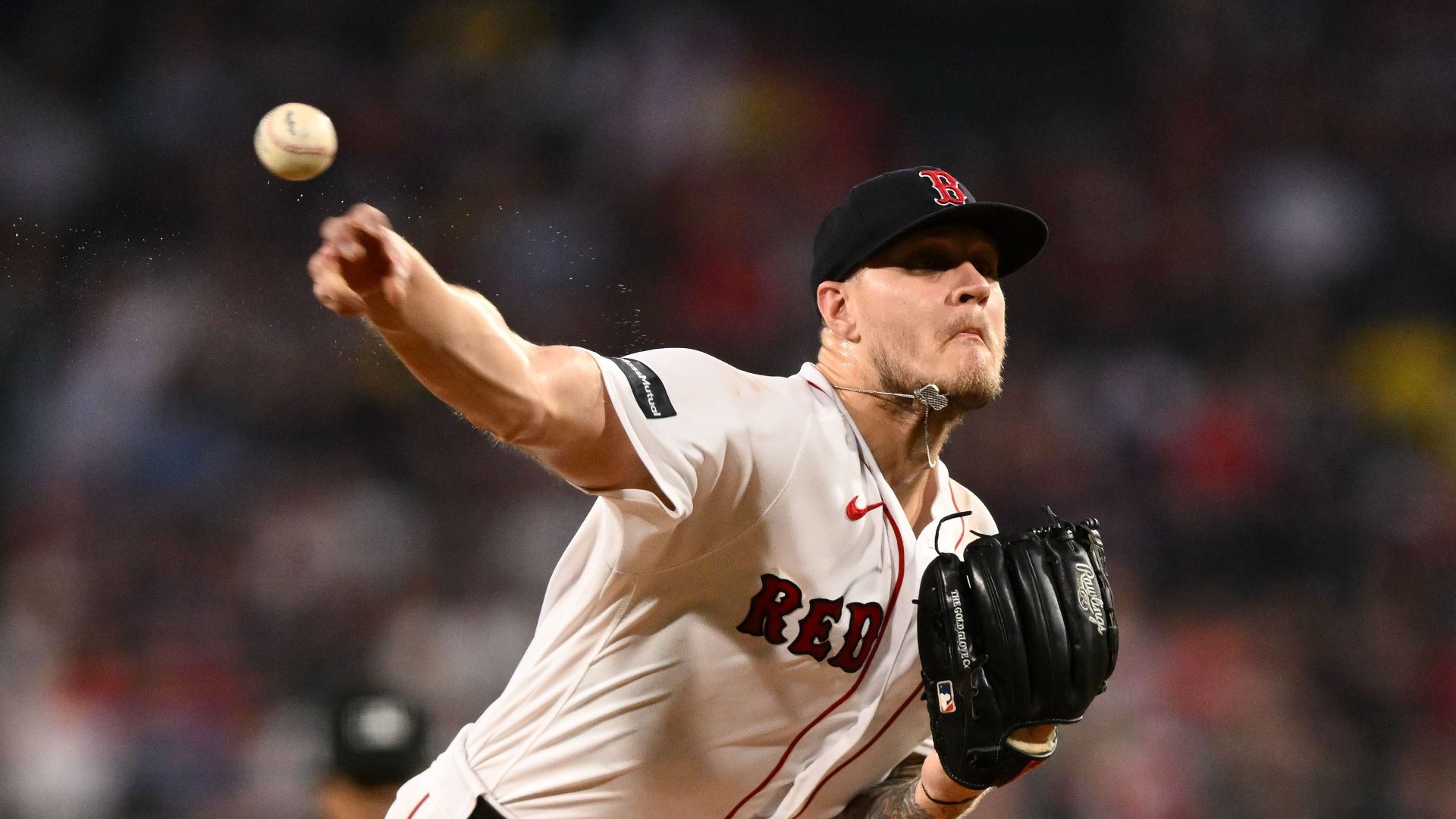 Tanner Houck of the Boston Red Sox pitches in the first inning