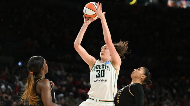 WNBA: Commissioner's Cup-New York Liberty at Las Vegas Aces