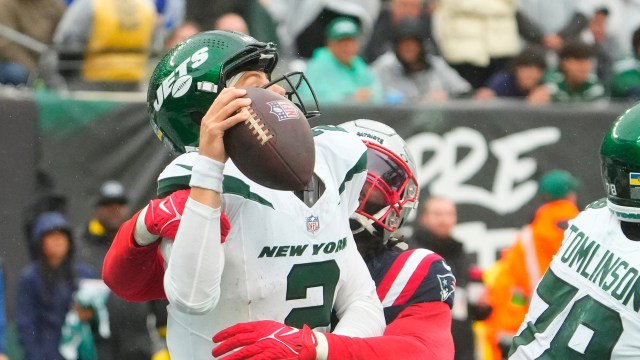 New York Jets quarterback Zach Wilson and New England Patriots linebacker Matthew Judon