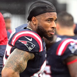 New England Patriots wide receiver Kristian Wilkerson (17) warms