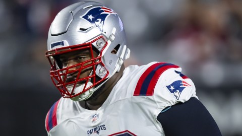 New England Patriots wide receiver Tre Nixon rises to secure QB Bailey  Zappe's downfield pass for 36-yard gain