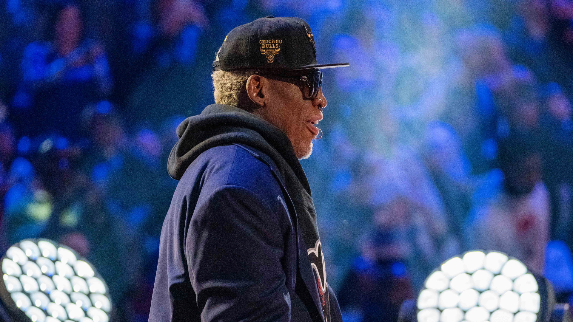 The Worm is back! Dennis Rodman returns to United Center for the first time  in 13 years for AEW appearance