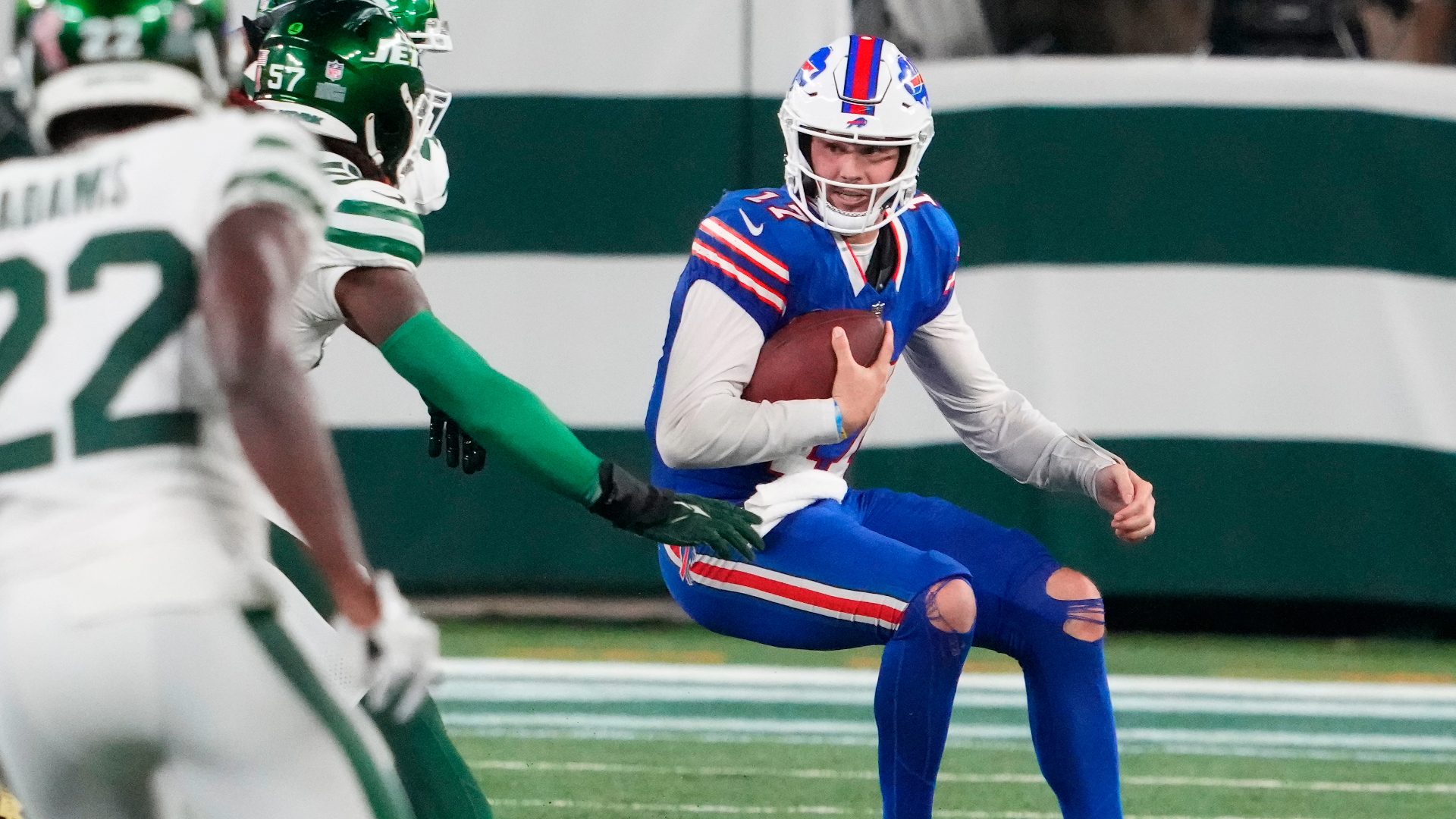 Ex-Jets QB Calls Back To ‘Butt Fumble’ After Josh Allen Turnover