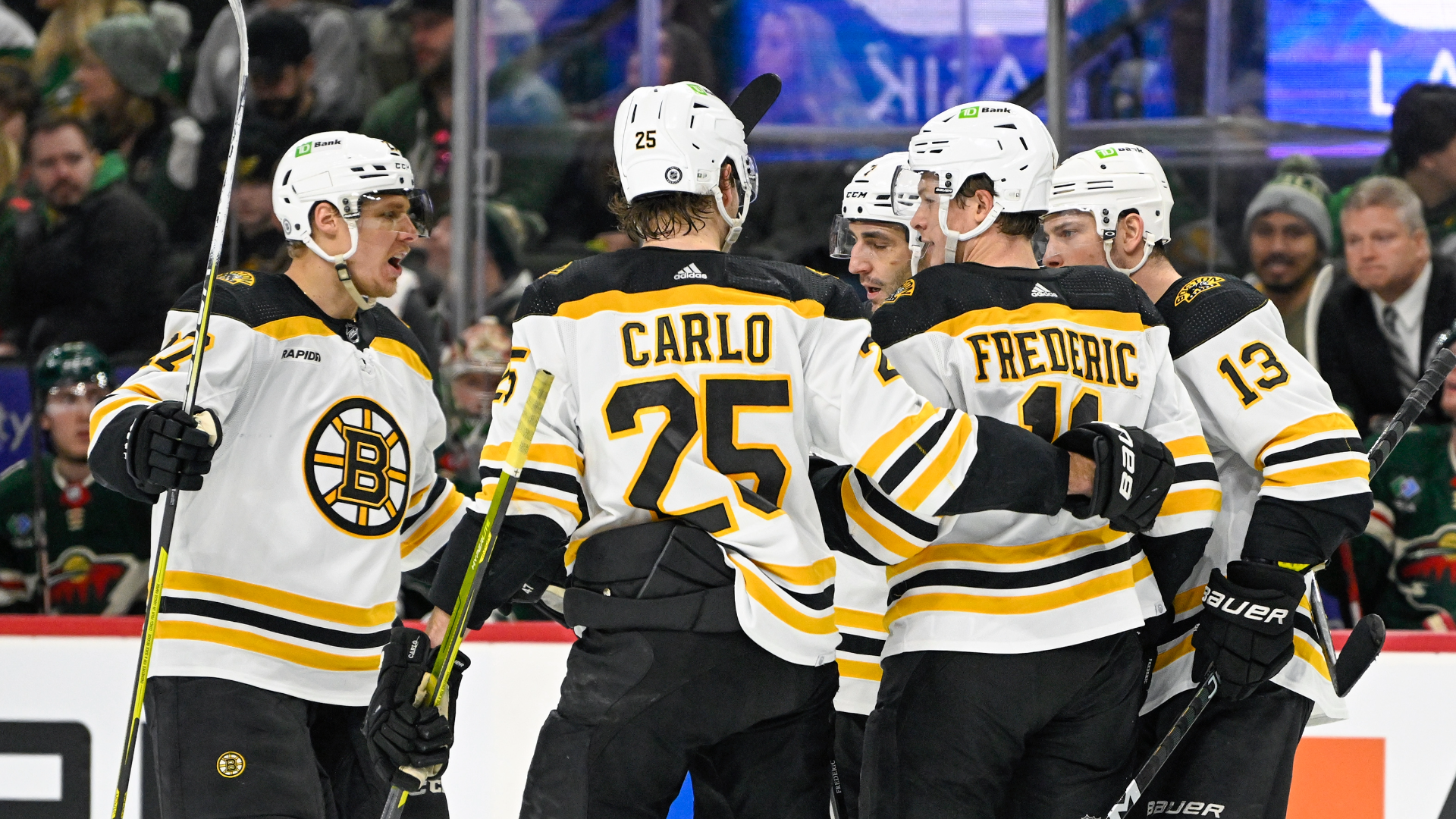Bruins scrimmaged for Thursday night's opener at New Jersey.
