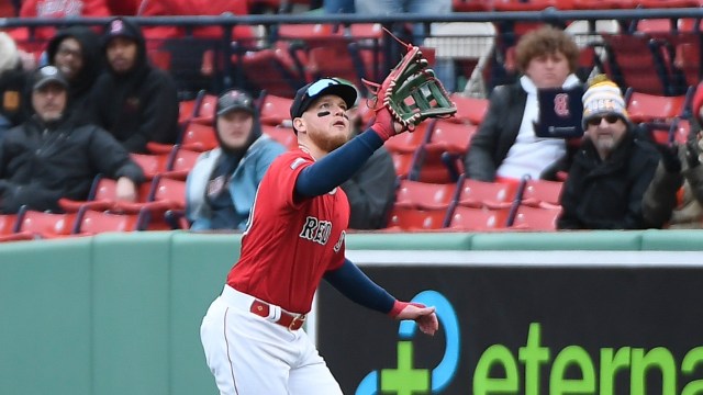 Fan hits Red Sox left fielder Alex Verdugo with baseball in wild