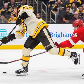 Play 'Predict The Game' During Bruins-Red Wings To Win Signed Brad Marchand  Jersey