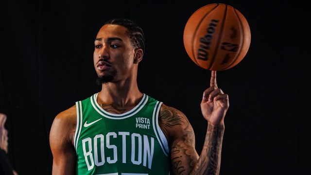 Boston Celtics guard Jay Scrubb