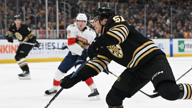 Boston Bruins forward Matthew Poitras