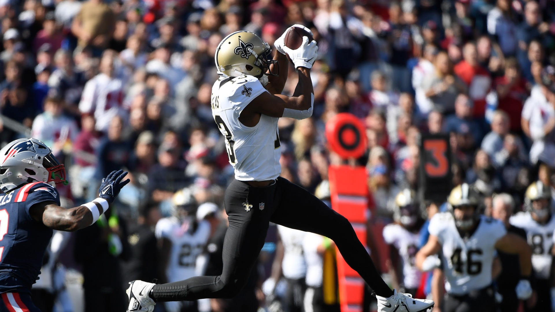 The New Orleans Saints dismantle the Patriots at Gillette Stadium