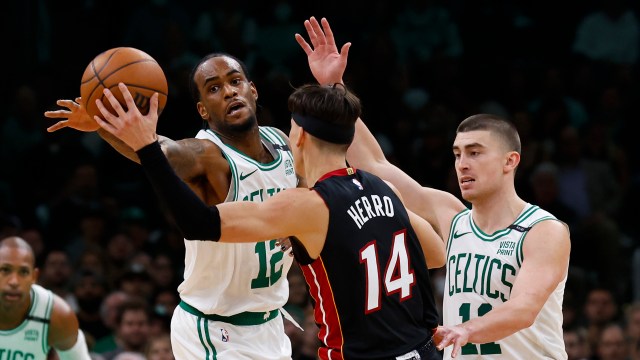 Boston Celtics forward Oshae Brissett