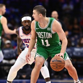 Sam Hauser Scores Career-High 26 Points in Celtics' Win Over Raptors -  Sports Illustrated Virginia Cavaliers News, Analysis and More
